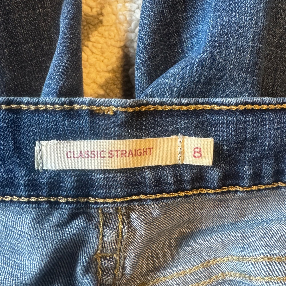 Levi's Straight Leg Blue Jeans - Picture 3 of 3